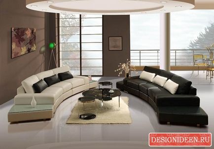 Два дивана в інтер'єрі вітальні особливості дизайну