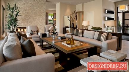 Два дивана в інтер'єрі вітальні особливості дизайну