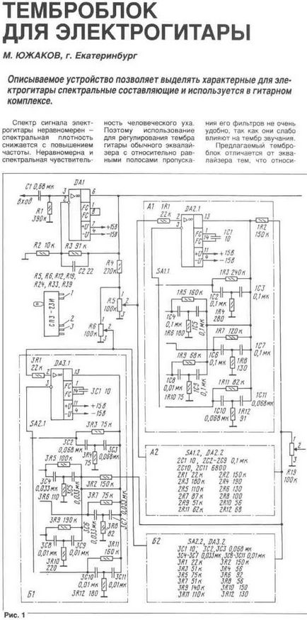 Sistem electric de chitară