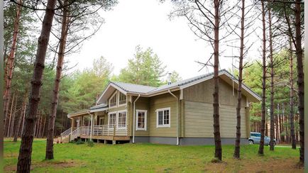 Фінські будинки з клеєного бруса на фото і варіанти планування