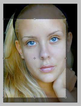 Glamour modell Photoshop (blur réteg típus Change) Glamour modell Photoshop