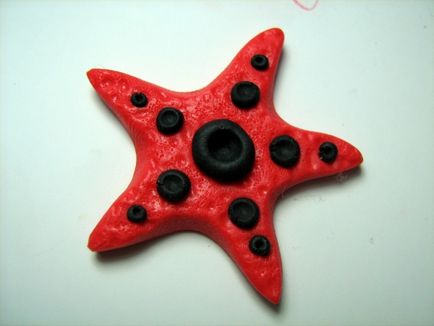 Як зробити брелок морську зірку з полімерної глини