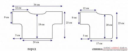 Hogyan készítsünk minták és varrni a baba trikó az újszülött saját kezével egy leírást és fotó