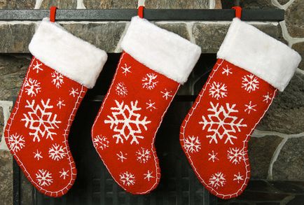 Як зшити різдвяну шкарпетку або чобіток викрійки і фото