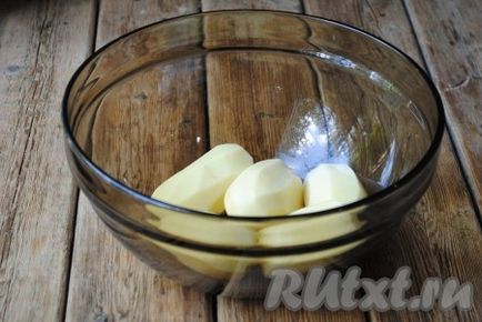 Sült burgonyával mikrohullámú sütőben - recept fotókkal (recept) Sült krumpli a mikrohullámú - a recept egy fotó