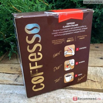 Кава мелена coffesso classico italiano, - 10 фільтр-стаканчиків - «шикарна ідея і сумнівне