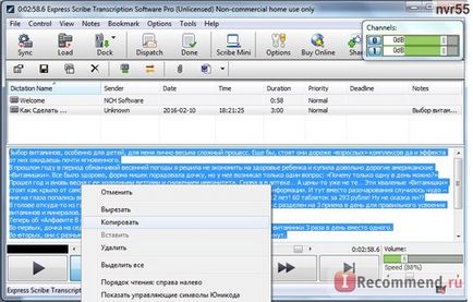 Комп'ютерна програма express scribe - «як перевести аудіо в текст», відгуки покупців