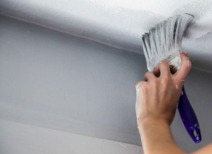 Фарба для стелі яка гарна і краще, фото сніжки, для підлоги в квартирі, як зробити дали, бетон