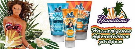 Cream Hawaiiana - barnulási kozmetikai eszközök a szolárium nagyon kedvező áron! Vásárlás havayanu