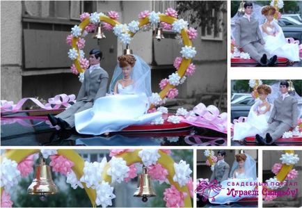 Păpuși - decorare de mașini de nuntă poveste