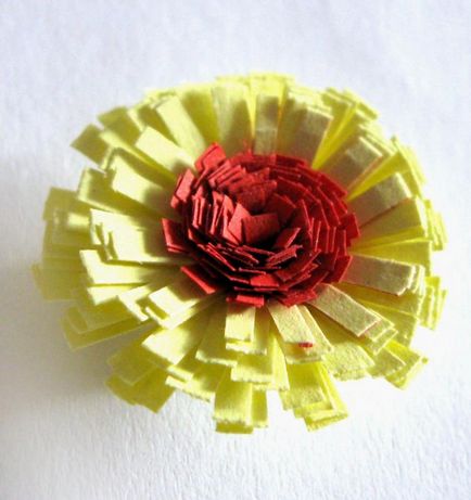 Махрові квіточки з паперу - ярмарок майстрів - ручна робота, handmade