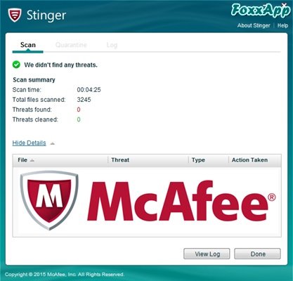 Mcafee stinger portabil 32-64 biți foxxapp - cireș moale - artă, natură, amuzant