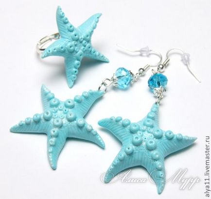 Морські зірки з полімерної глини - ярмарок майстрів - ручна робота, handmade