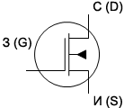 Desemnarea tranzistorului cu efect de câmp este denumirea grafică convențională a tranzistorului cu efect de câmp