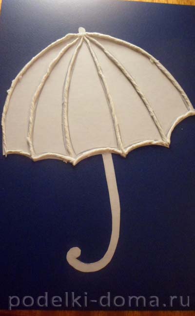 Осіннє панно з паперу парасольку, аплікація, коробочка ідей і майстер-класів