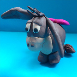 Donkey ia-ya de la plastilina