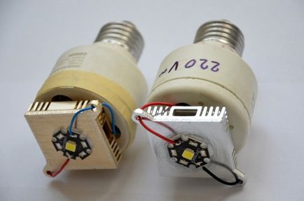 LED-urile de iluminare luminează cu propriile mâini