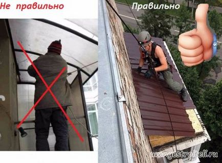 Repararea acoperișului sau a acoperișului balconului, repararea parasolului balconului, repararea acoperișului balconului ultimului etaj și