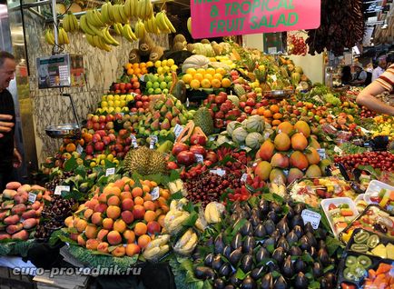 Ринок Бокерія в Барселоні продуктове достаток або екскурсійний об'єкт