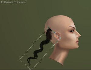 Малювання волосся за допомогою кистей в photoshop