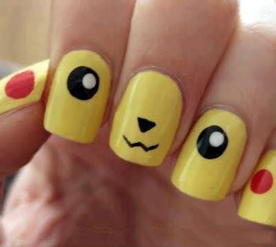 Rajz körmök Pokemon Pikachu hogyan kell felhívni a körmökre (do) Rajz körmök Pokemon Pikachu hogyan kell felhívni a körmökön