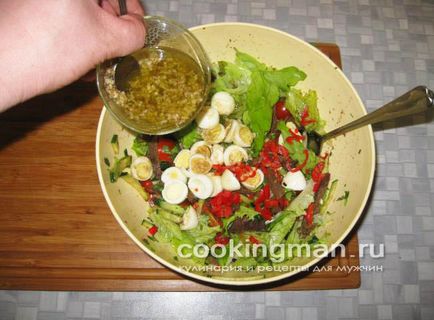 Borjú saláta uborka - főzés a férfiak