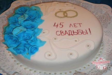 Сапфірове весілля - що подарувати на річницю весілля 45 років