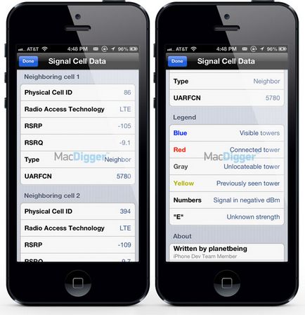 Signal 2 для iphone покаже розташування найближчих стільникових веж і рівень сигналу джейлбрейк, -