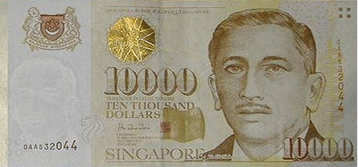 Сінгапурський долар, гроші світу