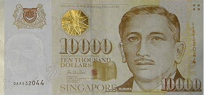 Dolarul Singapore, banii lumii