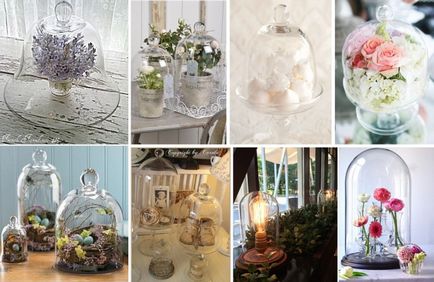 Üveg Cloche és bonbonniere - egy divatirányzat a dekoráció (üveg bonbonniere) Üveg Cloche és bonbonniere - egy divatirányzat a dekoráció