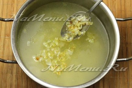 Leves húsgombóc és a rizs, a lépésről lépésre recept fotók (ábra) Leves húsgombóccal és a rizs, a lépésről lépésre recept fotók