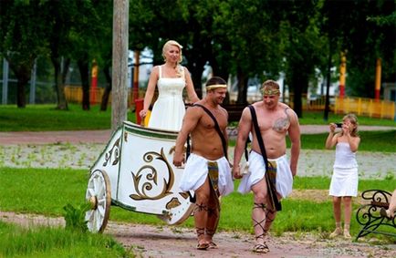 Весілля в античному стилі, незвичайні весілля