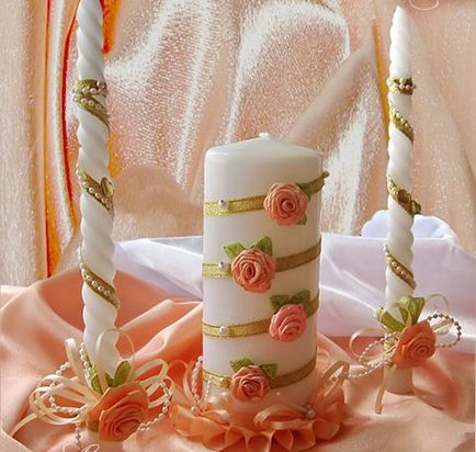 Весільні свічки своїми руками