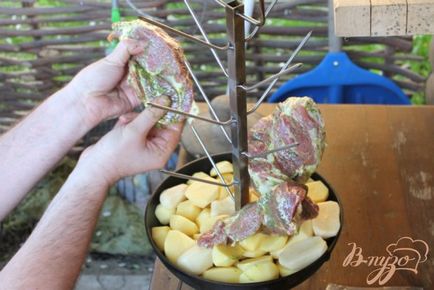 Свинина з картоплею приготовані в тандирі - покроковий рецепт з фото