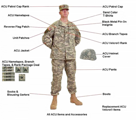 Уніформа камуфляж армійський usgi usa acu fracu acupat new