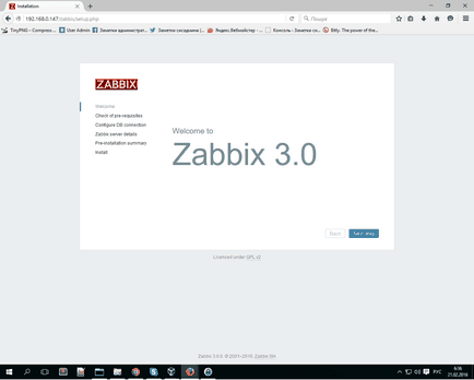 Instalarea sistemului zabbix 3 1