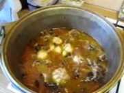 Узбецький суп з пельменями