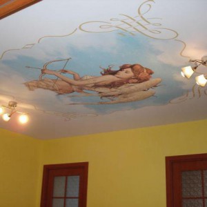 Pictura în artă a tavanului și a pereților - așa cum se efectuează