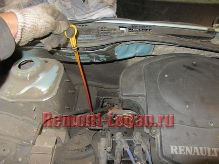 Schimbarea uleiului în motor și filtru, repararea loganului Reno