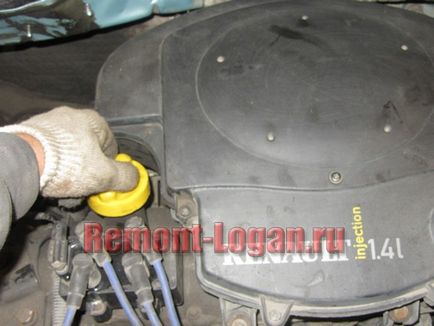 A motorolaj cserélési és szűrő, javítás Renault Logan