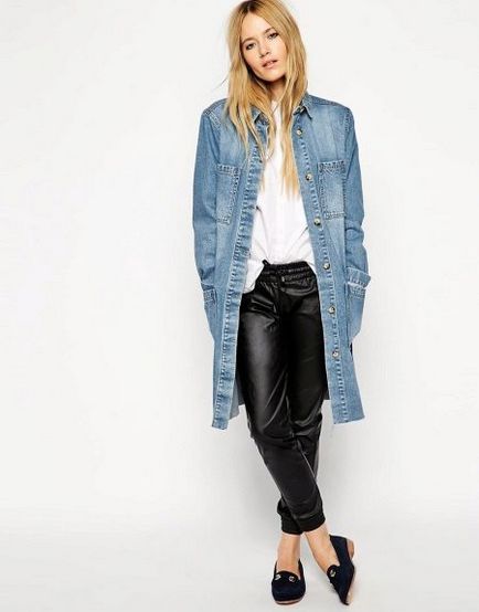 Жіноче джинсове пальто (73 фото) з чим носити пальто з джинсової тканини, модне 2017,