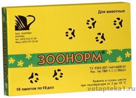 Zoonorm irányár (Zoonorm használati utasítás) Zoonorm irányár