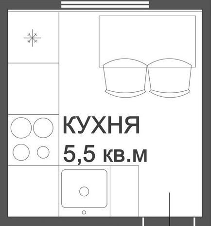 6 Варіантів планування вузької кухні в типовому будинку