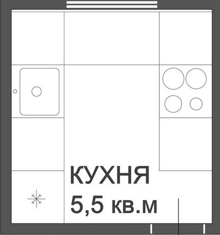 6 варианта на тясната кухня оформление в една типична къща