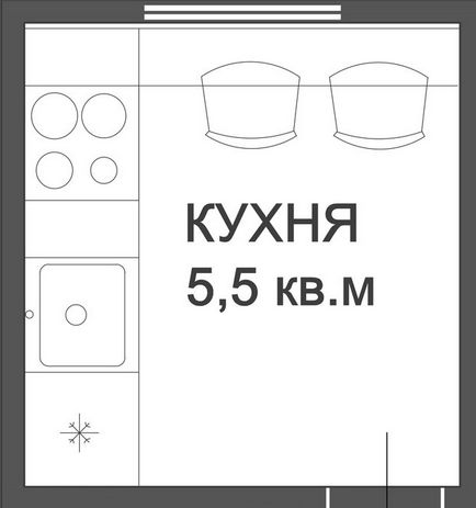 6 Варіантів планування вузької кухні в типовому будинку