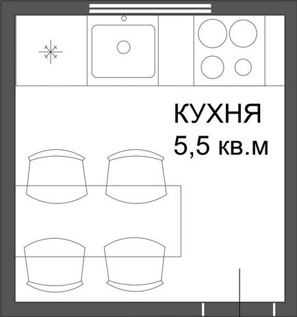 6 варианта на тясната кухня оформление в една типична къща