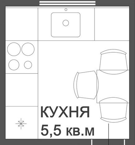 6 Варіантів планування вузької кухні в типовому будинку