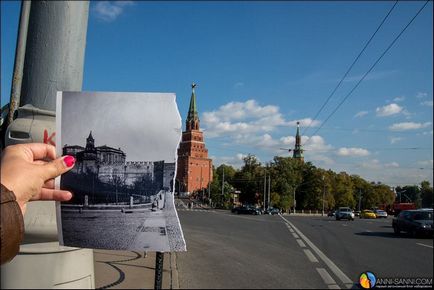 Turnul Borovitskaya al Kremlinului din Moscova