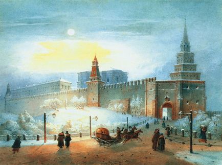Turnul Borovitskaya al Kremlinului din Moscova